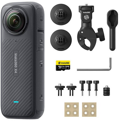 Kamera sferyczna 360º Insta360 X4 - 8K - Motorcycle Bundle