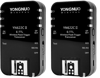 Zestaw dwóch wyzwalaczy radiowych Yongnuo YN-622N II do Nikon