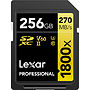 Karta pamięci Lexar SDXC 256GB 1800x (270MB/s) Professional + Czytnik kart Lexar Multi 2in1 sd/micro usb 3.1 gratis