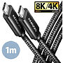 Axagon BUCM432-CM10AB kabel USB-C > USB-C PD100W 8K/HDR (1m)