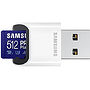 Karta Pamięci Samsung microSDXC 512GB PRO+ (160/120MB/s) + Czytnik (MB-MD512KB/WW) | Wietrzenie magazynu!