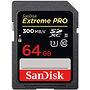 Karta pamięci SanDisk SDXC Extreme Pro 64GB (300MB/s) UHS-II