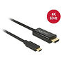 Kabel Delock USB-C > HDMI (tryb alternatywny DP) 4K 60Hz czarny 2m