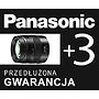 Gwarancja Panasonic + 3 lata (dla obiektywów)