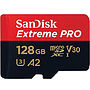 Karta pamięci SanDisk microSDXC Extreme Pro 128GB (170MB/s) V30 UHS-I U3 A2  + adapter SD