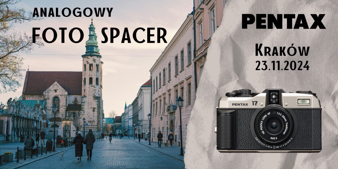 Zapraszamy serdecznie na spacer fotograficzny po Krakowie z aparatem analogowym PENTAX 17. Zobacz jak w praktyce zarejestrować zdjęcia na kliszy!